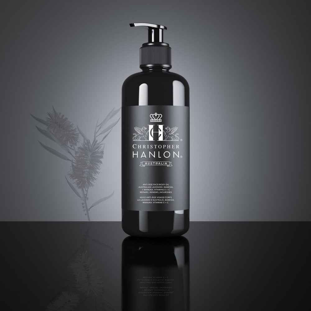 Image of CHRISTOPHER HANLON ANTI ÂGE BODY + FACE OIL | REGENERATING SKIN REPAIR | AUSTRALIAN LAVENDER + BANKSIA