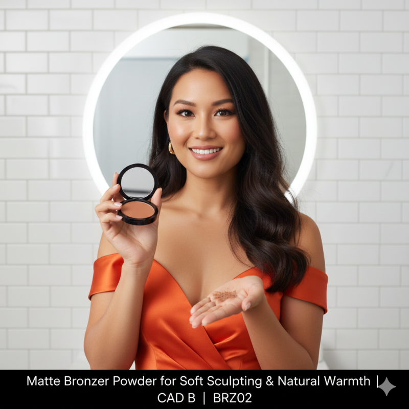 Image of Matte Bronzer Powder for Soft Sculpting & Natural Warmth | CAD B | BRZ02