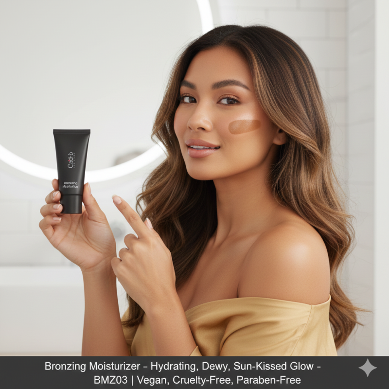 Image of Bronzing Moisturizer – Hydrating, Dewy, Sun-Kissed Glow – BMZ03 | Vegan, Cruelty-Free, Paraben-Free