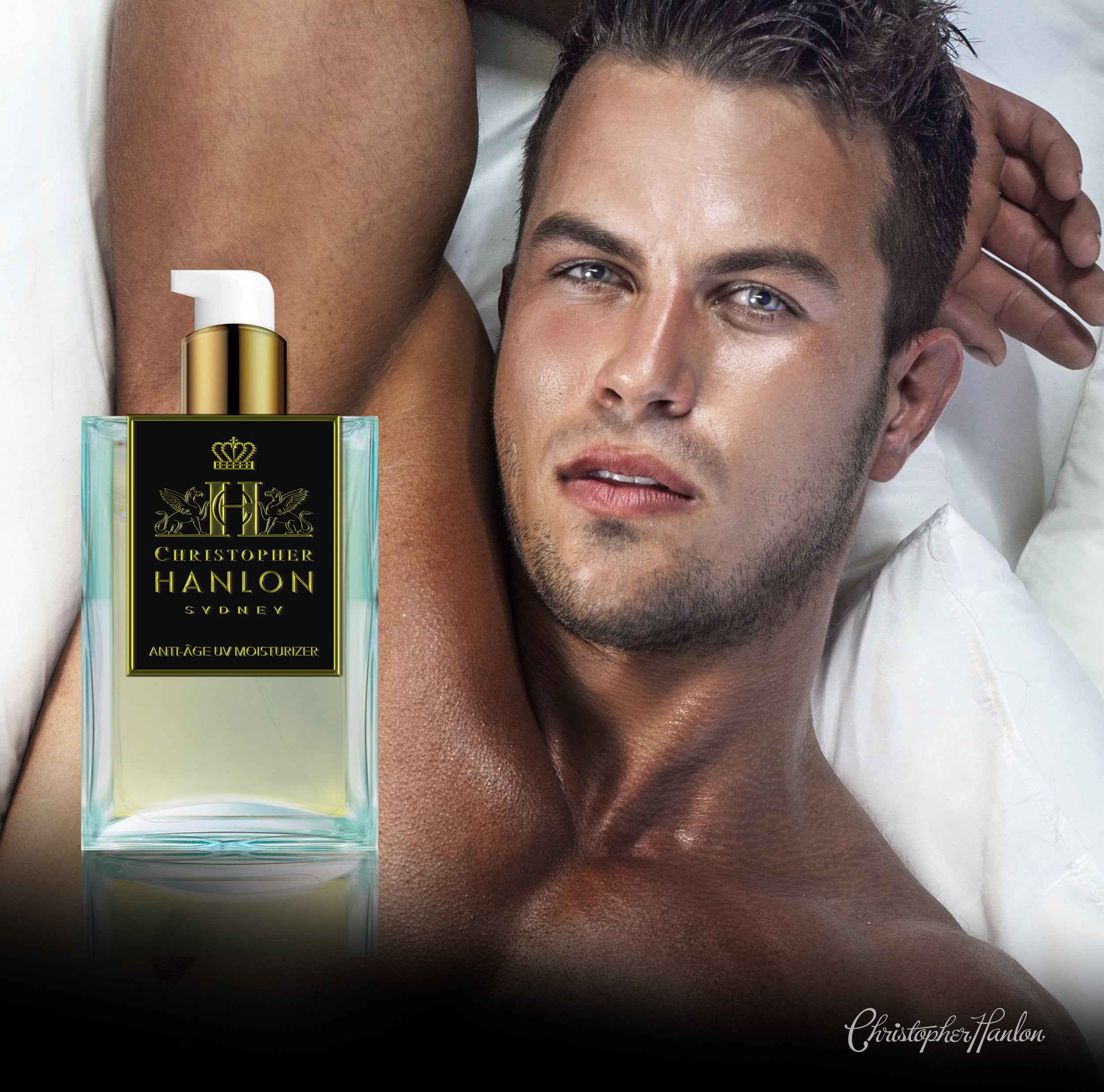 Image of ANTI-ÂGE UV MOISTURIZER | AFTER SHAVE LOTION FOR MEN – Rocks Gold + Mint