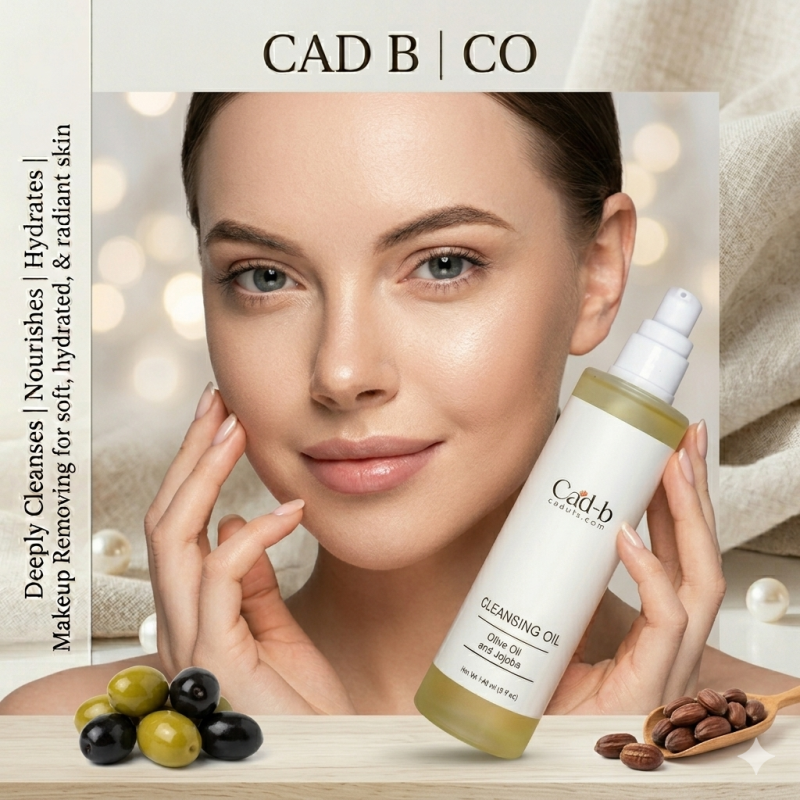 Image of Cleansing Oil - Makeup Removing Face Cleansing Oil for Soft, Hydrated & Radiant Skin | CAD B | CO