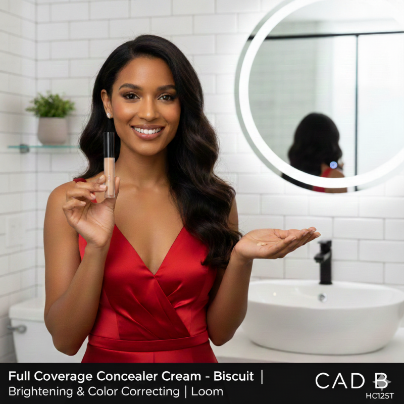 Image of Full Coverage Concealer Cream – Brightening & Color Correcting | CAD B | HC125T