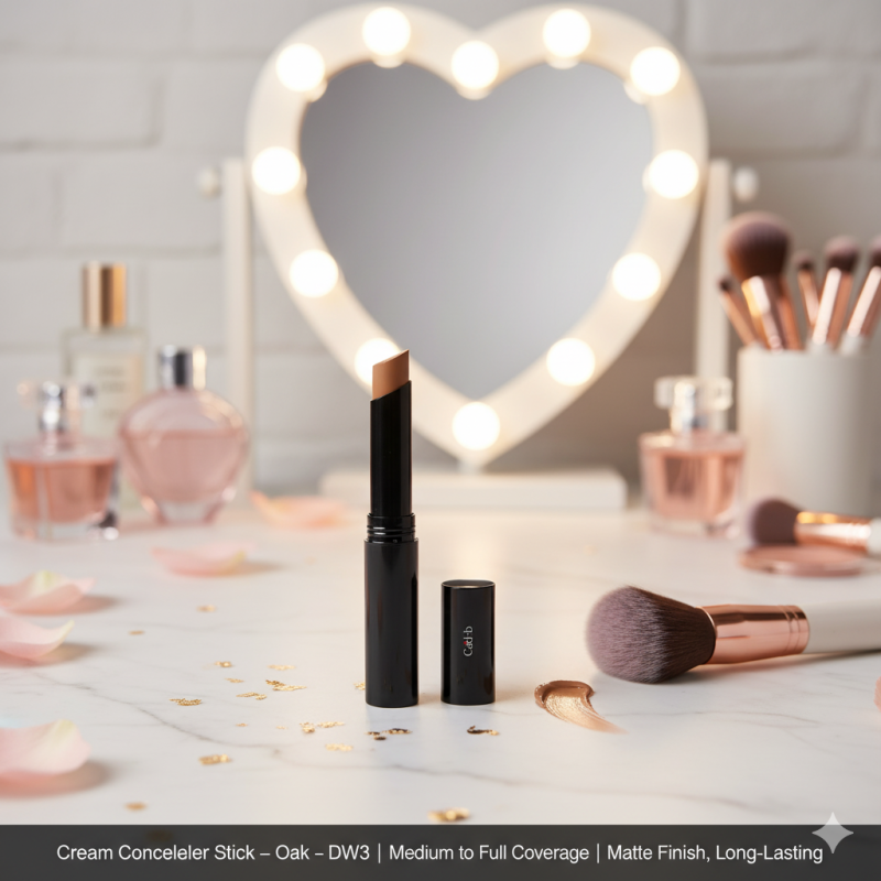 Image of Cream Concealer Stick – Oak – DW3 | Medium to Full Coverage | Matte Finish, Long-Lasting