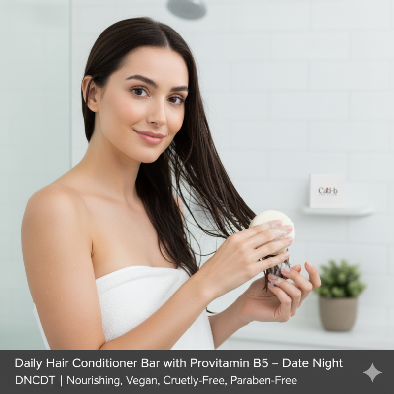 Image of Daily Hair Conditioner Bar with Provitamin B5 – Date Night – DNCDT | Nourishing, Vegan, Cruelty-Free, Paraben-Free