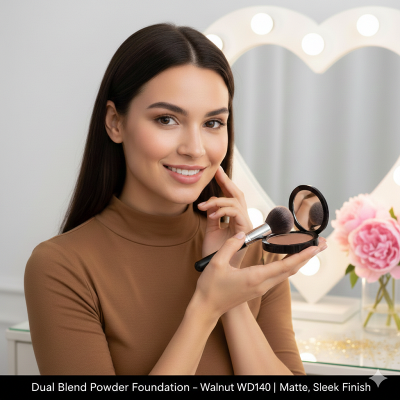 Image of Dual Blend Powder Foundation - Ecru WD127 | Matte, Sleek Finish