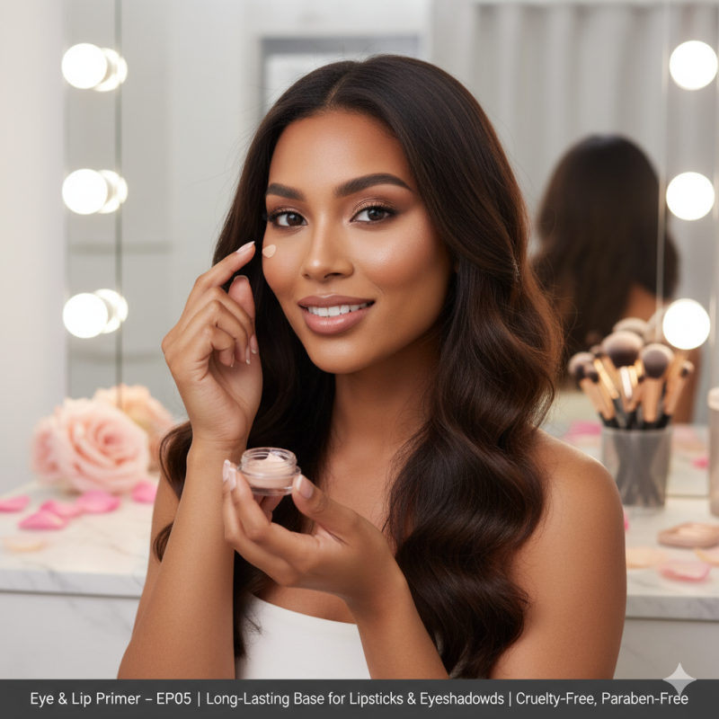Image of Eye & Lip Primer – EP05 | Long-Lasting Base for Lipsticks & Eyeshadows | Cruelty-Free, Paraben-Free