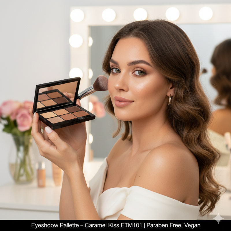 Image of Eyeshadow Palette - Caramel Kiss ETM101 | Paraben Free, Vegan