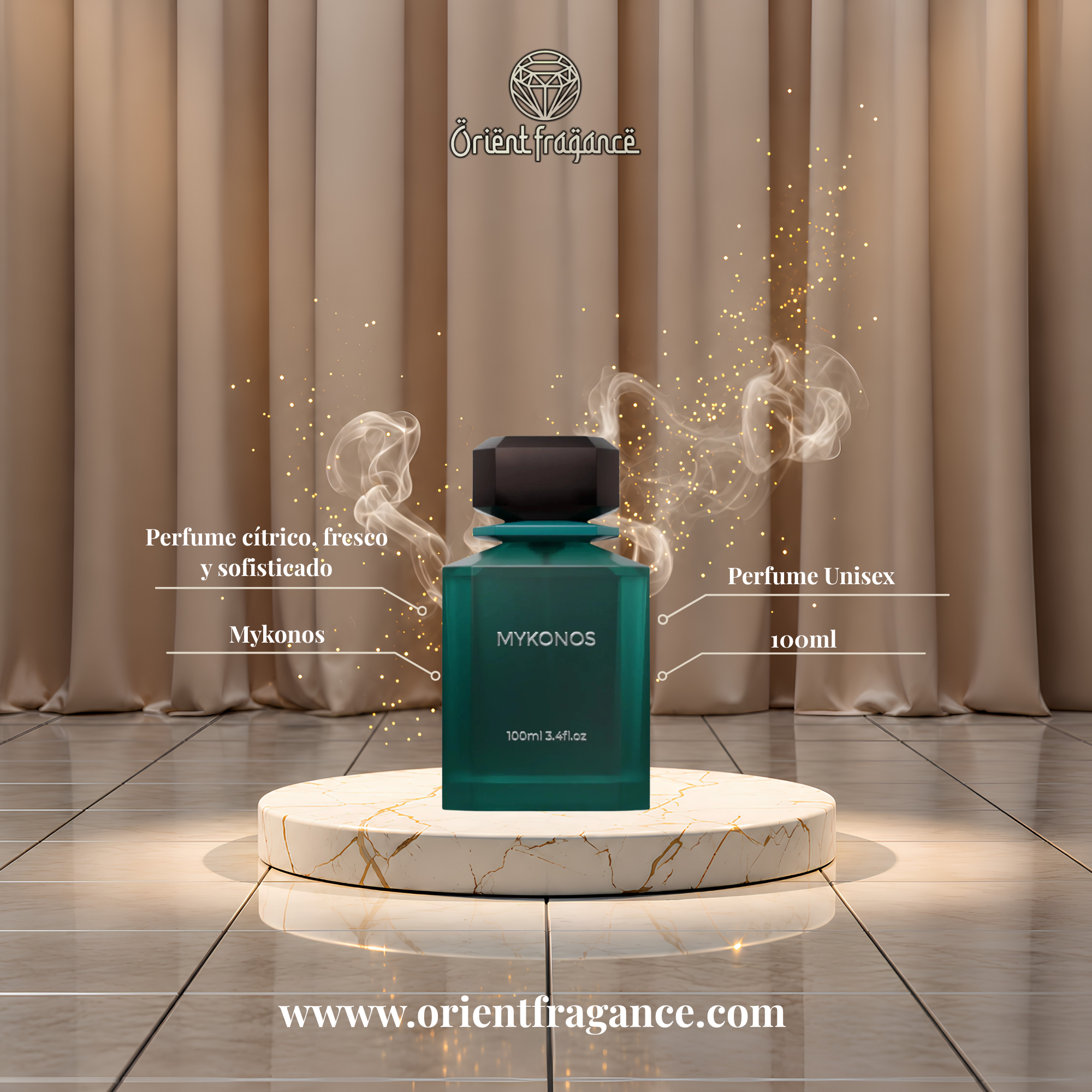 Image of Mykonos - Sorrento - 100ml - Eau De Parfum - Perfume Unisex-3