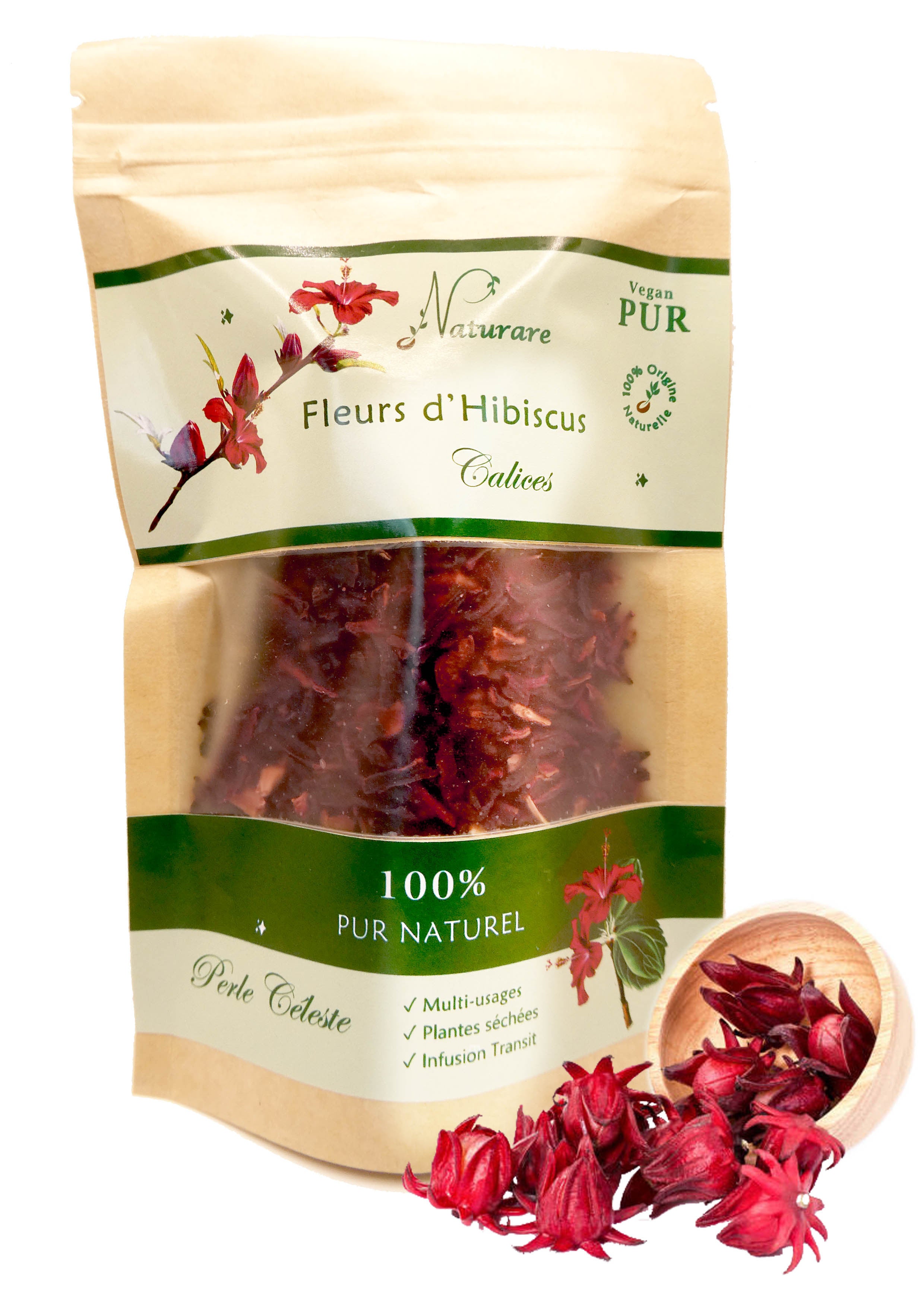 Image of CELESTIAL PEARL - Hibiscus Flowers - Herbal Infusion-0