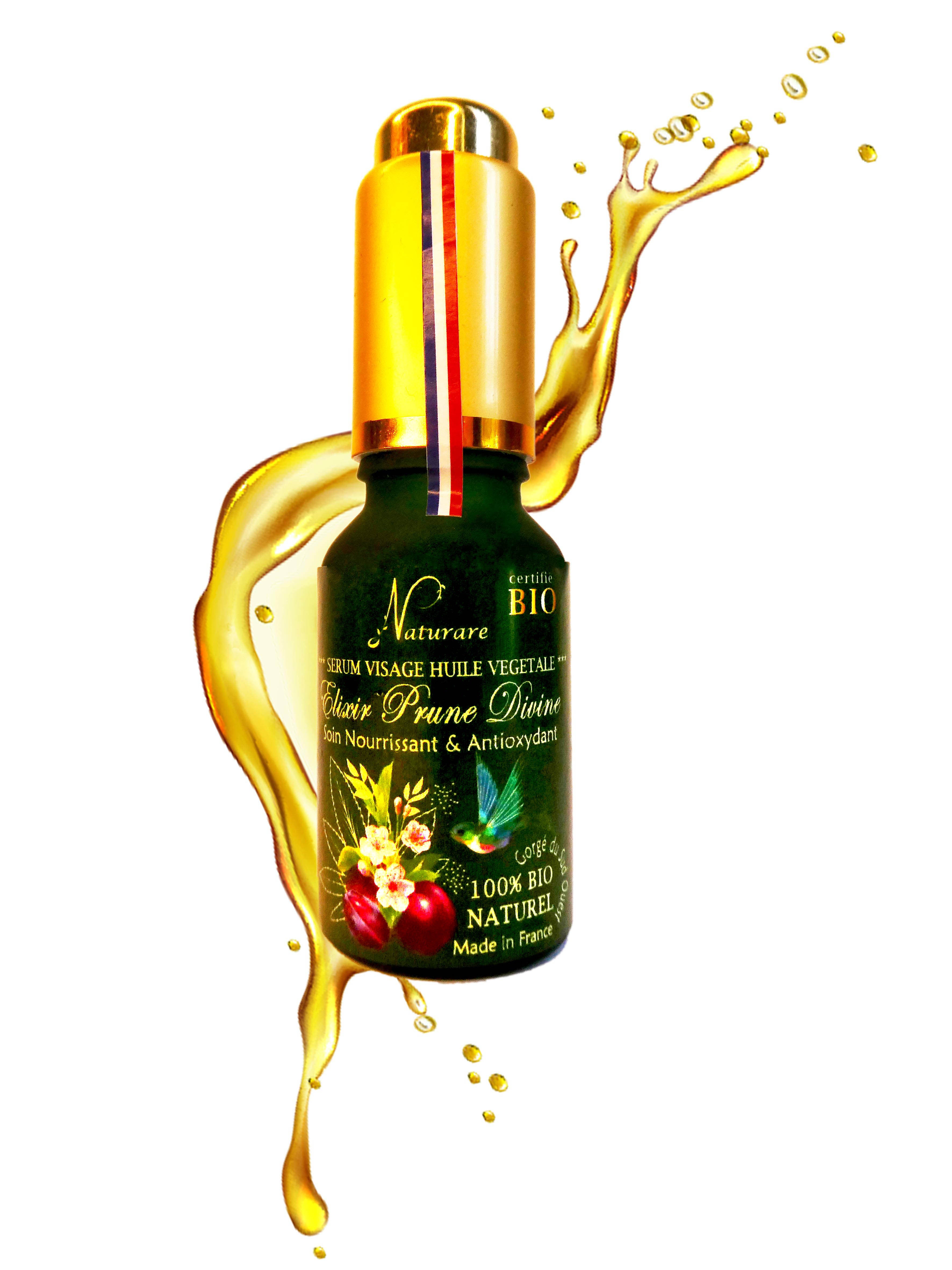Image of ORGANIC DIVINE PLUM ELIXIR - Vegetable Oil Serum, Food Supplement-0