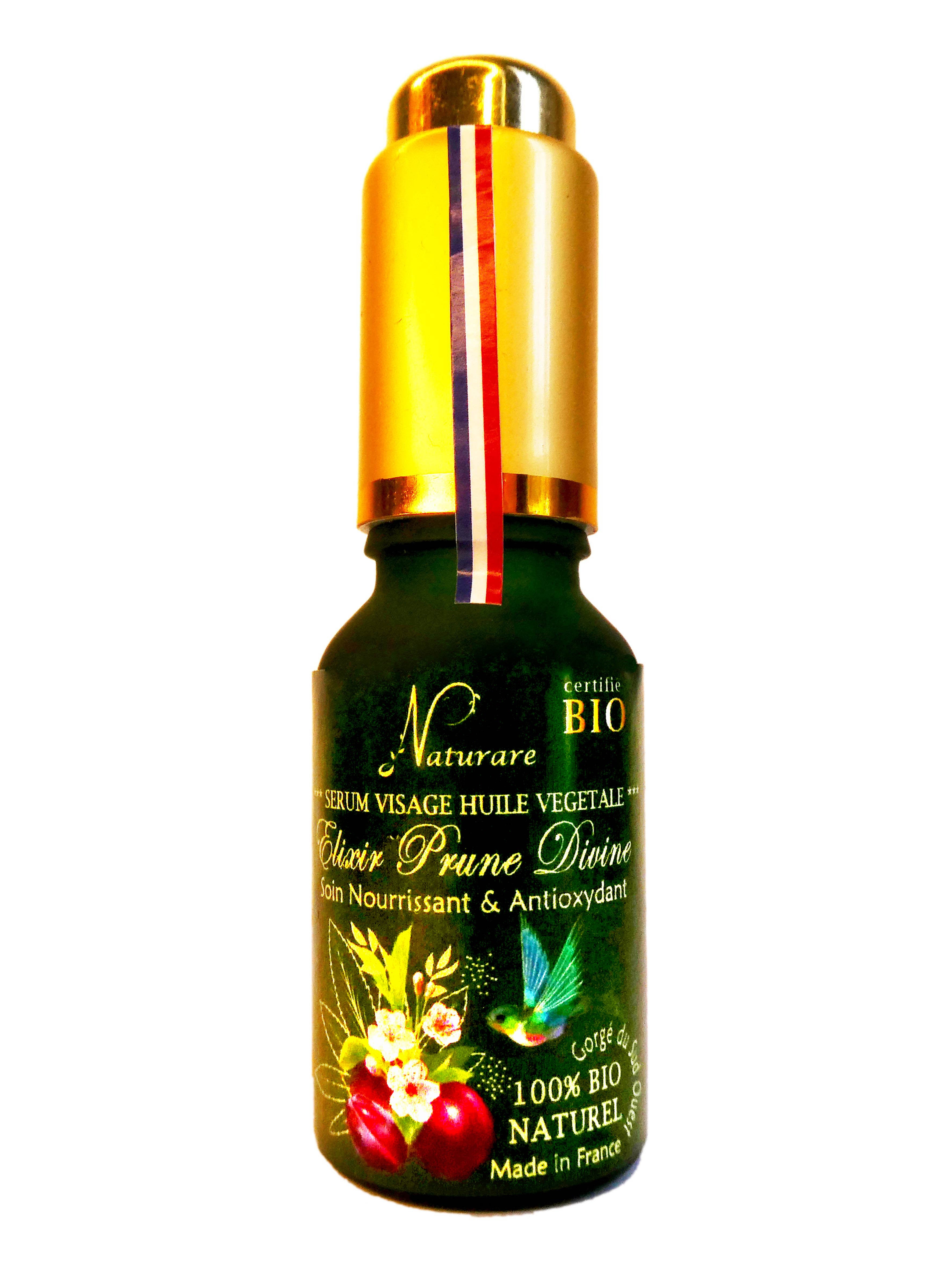 Image of ORGANIC DIVINE PLUM ELIXIR - Vegetable Oil Serum, Food Supplement-1