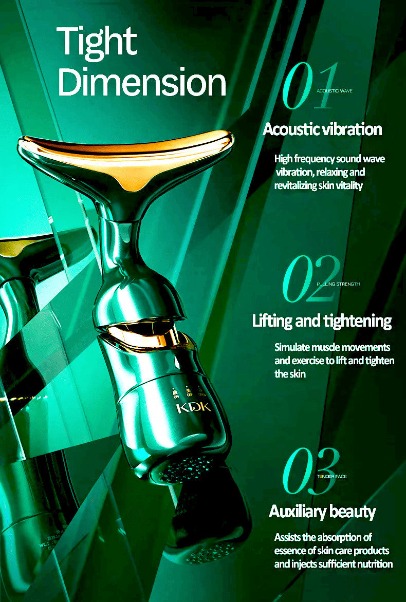 Image of DELPHY - Triple Head Facial Massager - High Vibration Lifting-2