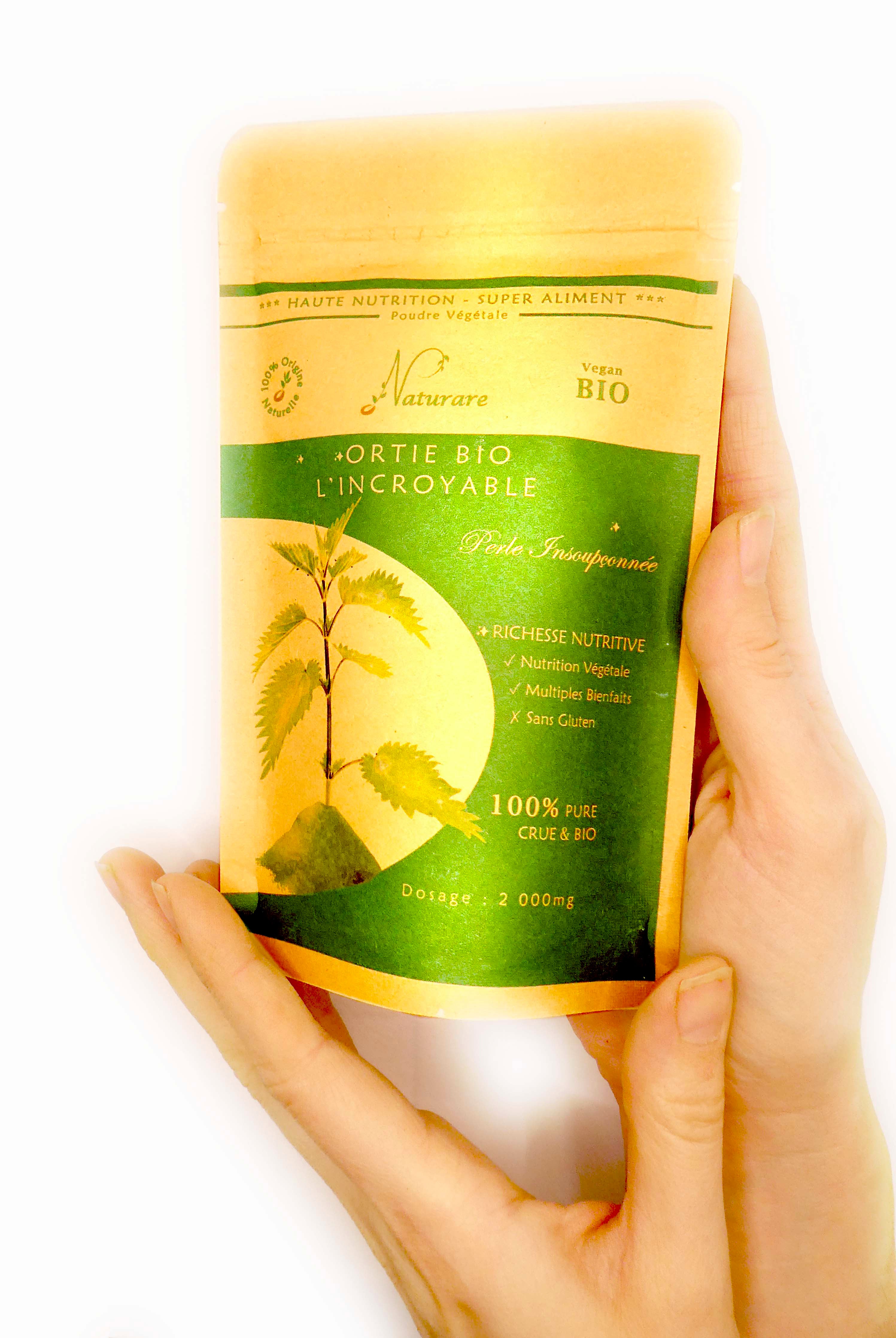 Image of DROP - THE INCREDIBLE ORGANIC NETTLE 2000mg - Food Supplement-2