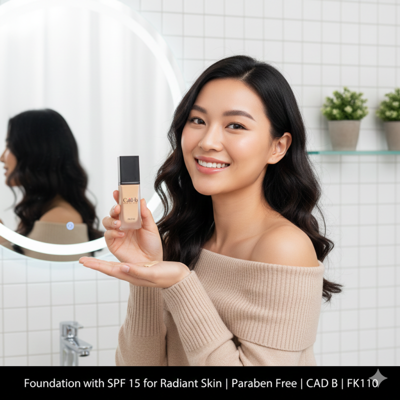 Image of Foundation with SPF 15 for Radiant Skin | Paraben Free | CAD B | FK110