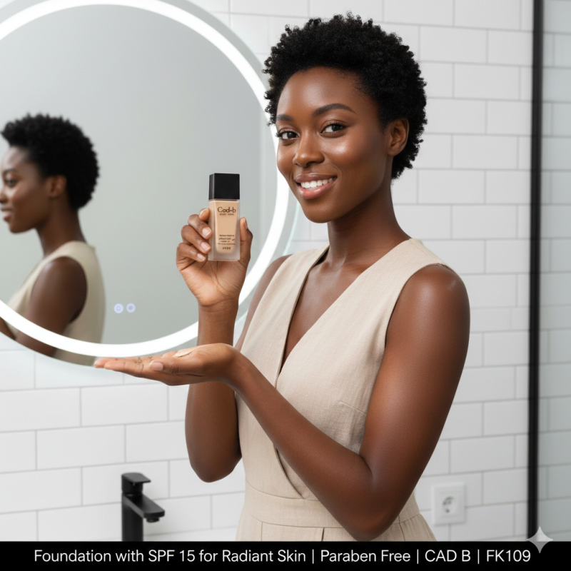 Image of Foundation with SPF 15 for Radiant Skin | Paraben Free | CAD B | FK109