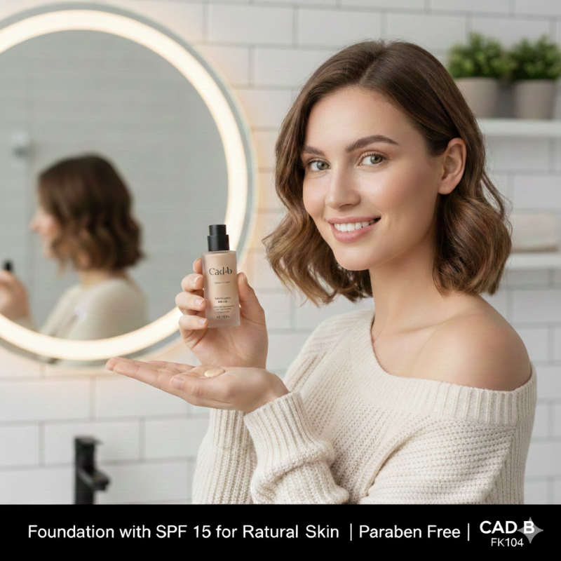 Image of Foundation with SPF 15 for Radiant Skin | Paraben Free | CAD B | FK104