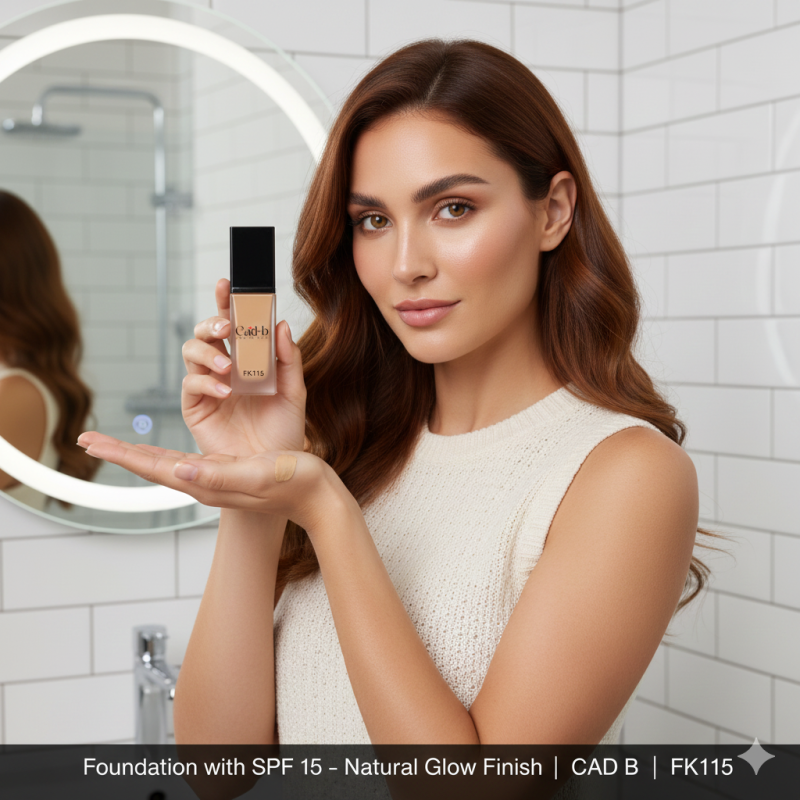 Image of Foundation with SPF 15 – Natural Glow Finish | CAD B | FK115