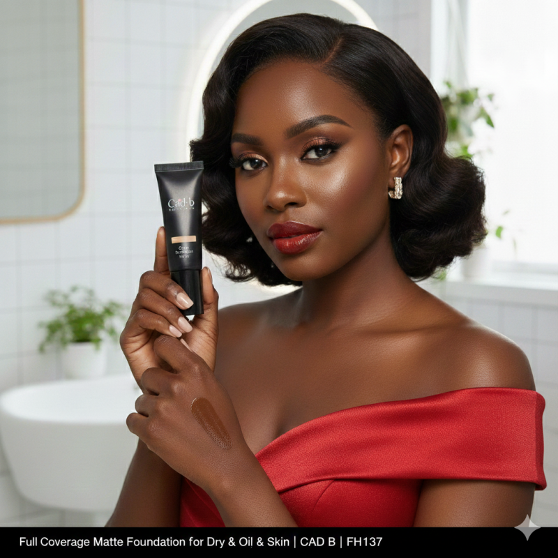 Image of Full Coverage Matte Foundation for Dry & Oily Skin | CAD B | FH137