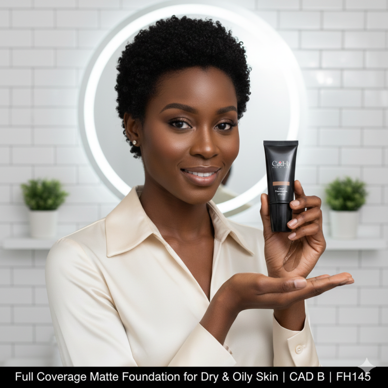 Image of Full Coverage Matte Foundation for Dry & Oily Skin | CAD B | FH145