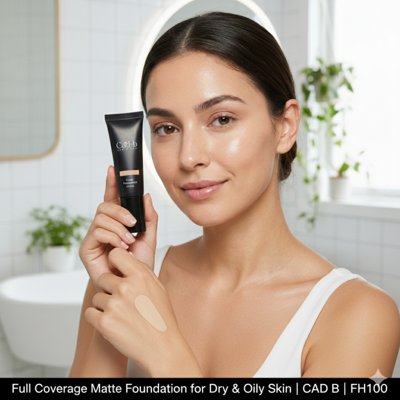 Image of Full Coverage Matte Foundation for Dry & Oily Skin | CAD B | FH100