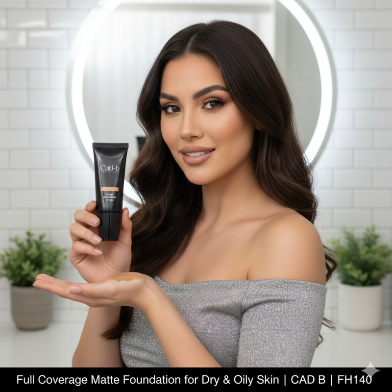 Image of Full Coverage Matte Foundation for Dry & Oily Skin | CAD B | FH140