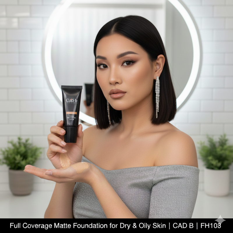 Image of Full Coverage Matte Foundation for Dry & Oily Skin | CAD B | FH103