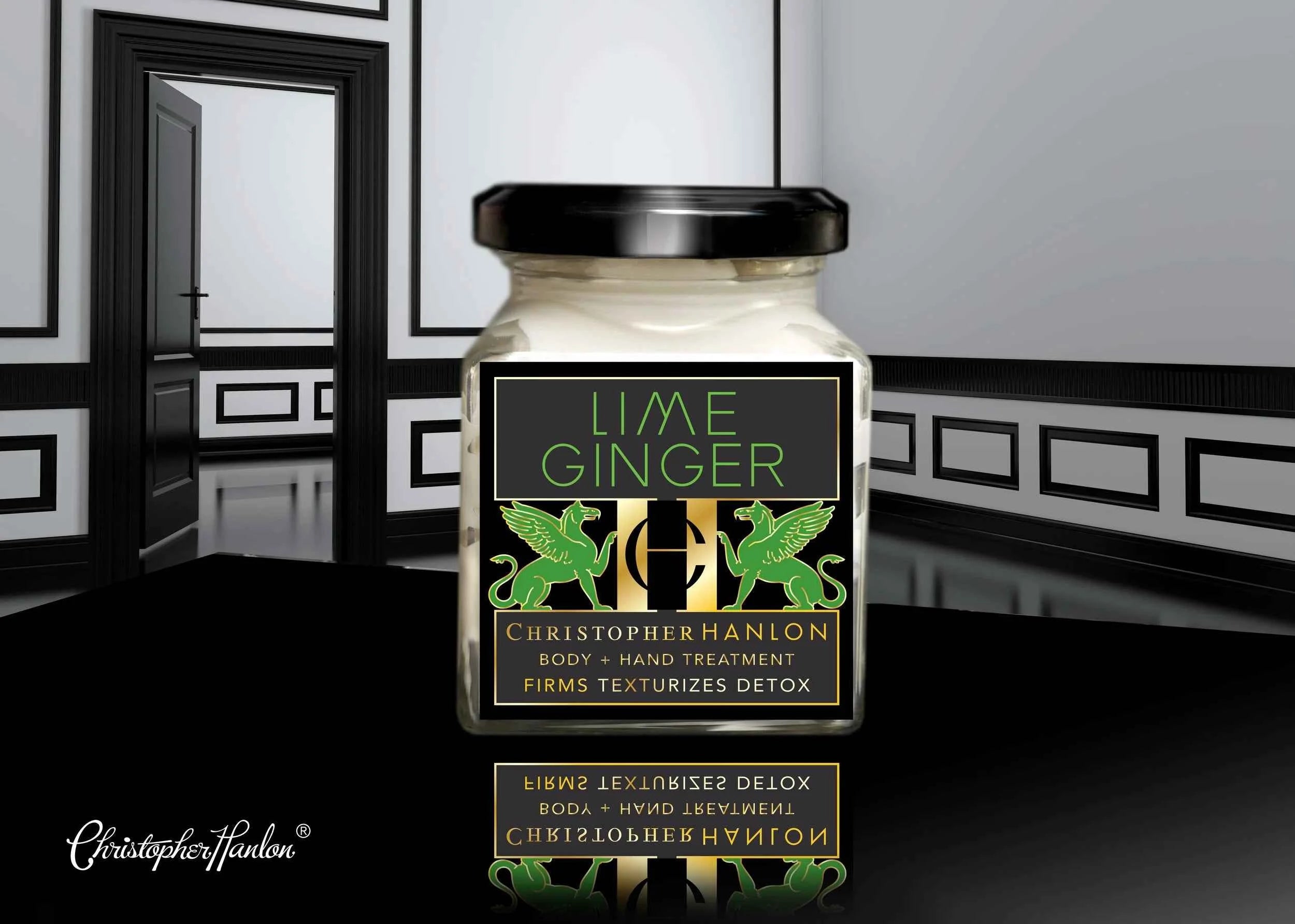 Image of CHRISTOPHER HANLON LIME + WHITE GINGER. BODY + HAND TREATMENT