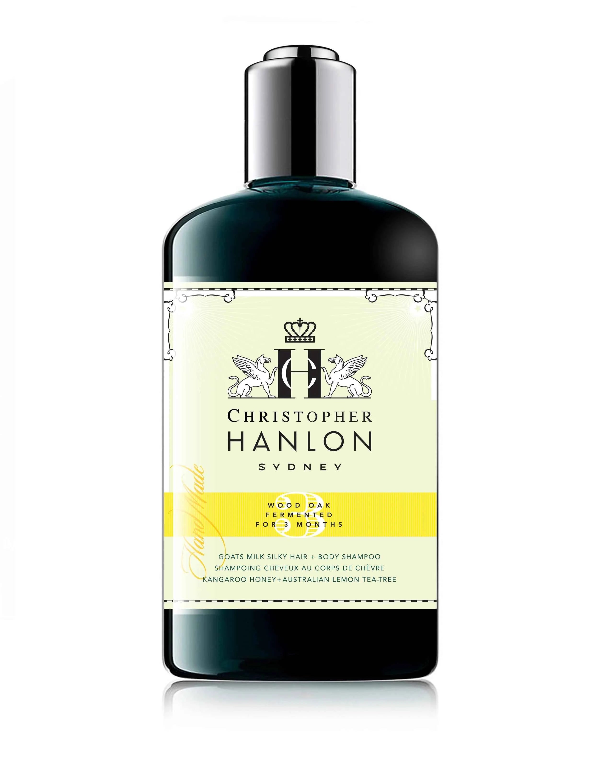 Image of CHRISTOPHER HANLON GOAT MILK, KANGAROO HONEY + TEA TREE | HAIR + BODY LUXURY SHAMPOO