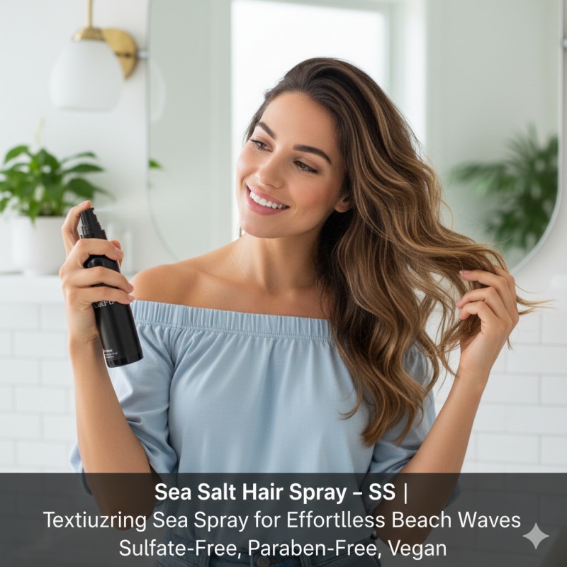 Image of Sea Hair Spray – Texturizing Sea Spray for Effortless Beach Waves | Sulfate-Free, Paraben-Free, Vegan – SS