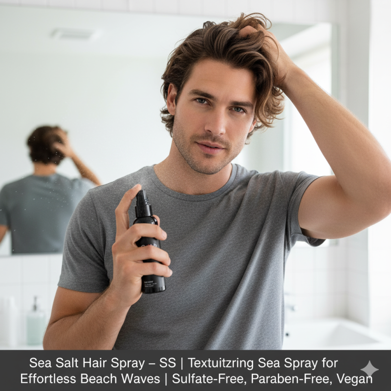Image of Sea Hair Spray – Texturizing Sea Spray for Effortless Beach Waves | Sulfate-Free, Paraben-Free, Vegan – SS