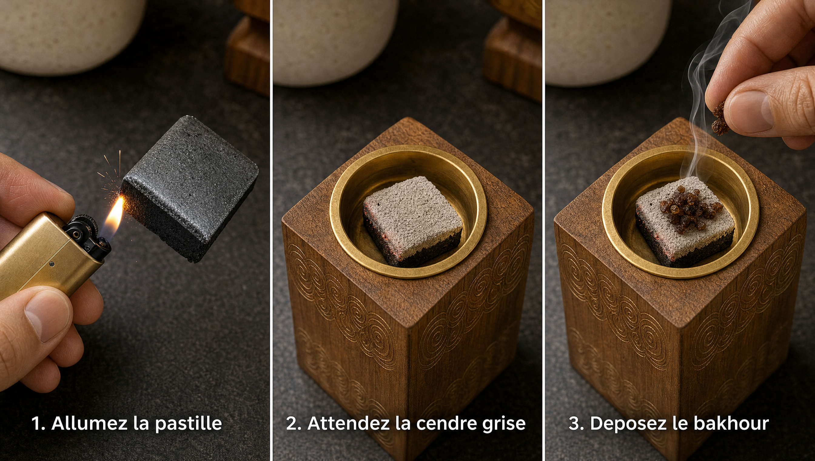 Image of Charbon pour Bakhour — 60 Pastilles à Allumage Rapide, Sans Fumée-1