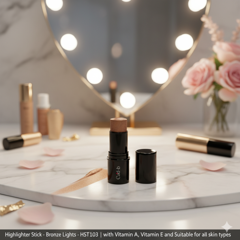 Image of Highlighter Stick - Bronze Lights - HST103 with Vitamin C, Vitamin A, Vitamin E and Suitable for all skin types