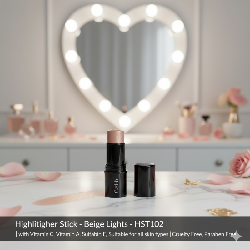 Image of Highlighter Stick with Vitamin C, Vitamin A, Vitamin E, Suitable for all skin types - Beige Lights HST102 | Cruelty Free, Paraben Free