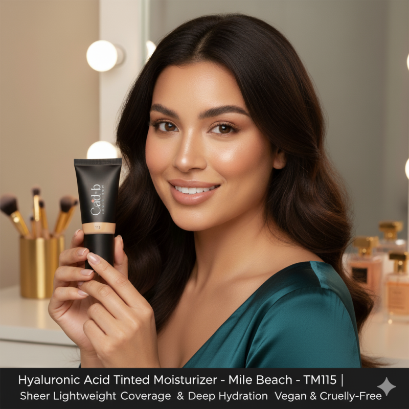 Image of Hyaluronic Acid Tinted Moisturizer – Mile Beach – TM115 | Sheer Lightweight Coverage & Deep Hydration | Vegan & Cruelty-Free