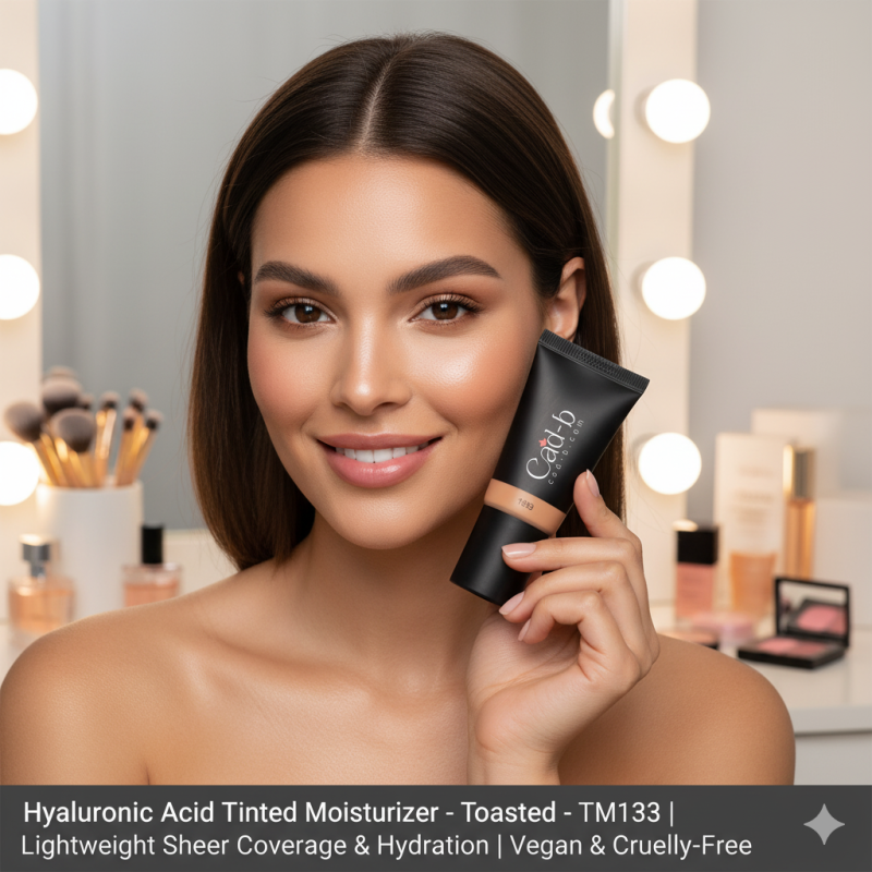 Image of Hyaluronic Acid Tinted Moisturizer – Toasted – TM133 | Lightweight Sheer Coverage & Hydration | Vegan & Cruelty-Free