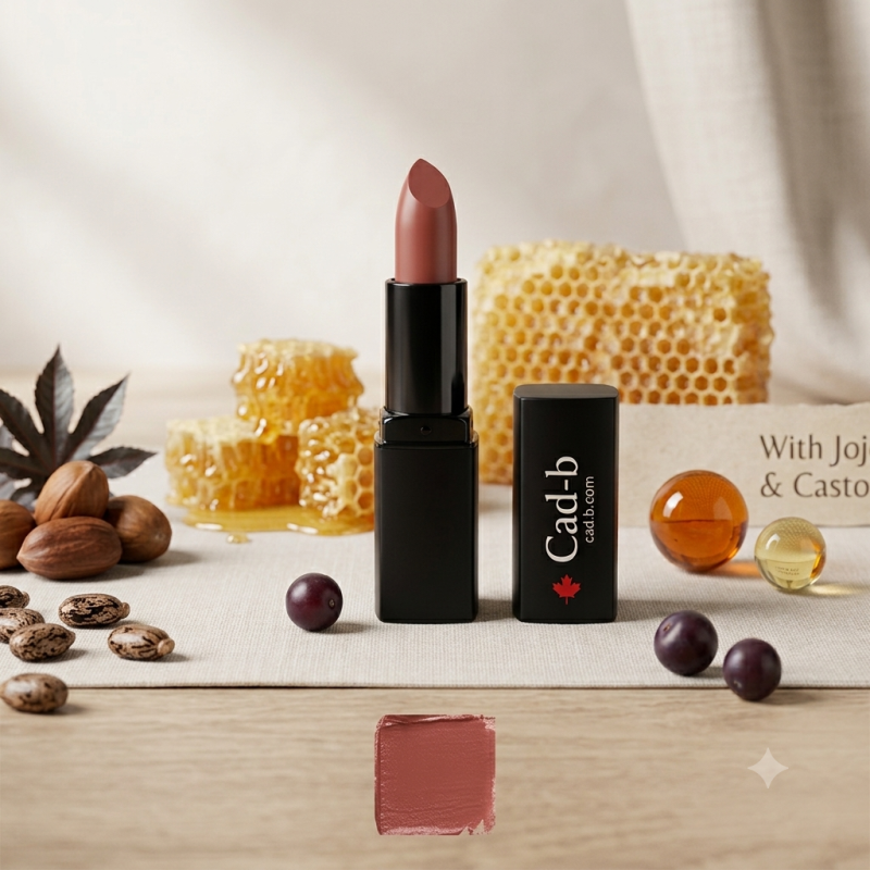 Image of Hydrating Sheer Buildable Lipstick with Beeswax, Jojoba Oil & Castor Oil – Paraben-Free & Cruelty-Free | Perfect Plum | 2309C | CAD B