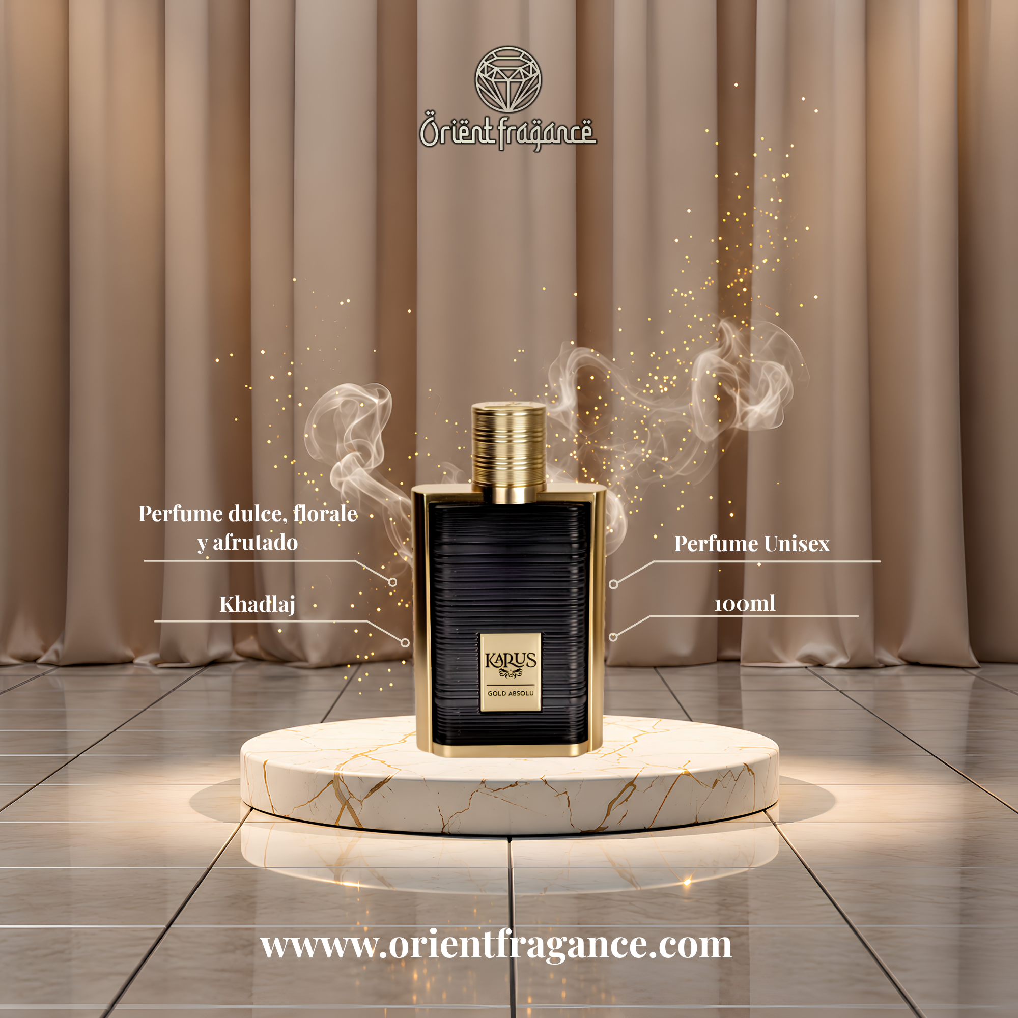 Image of Khadlaj - Karus Gold Absolu - 100 - Extrait De Parfum - Perfume Unisex-3