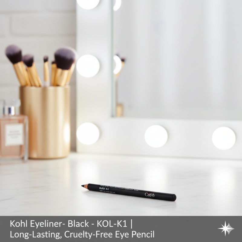 Image of Kohl Eyeliner – Black – KOL-K1 | Long-Lasting, Cruelty-Free Eye Pencil
