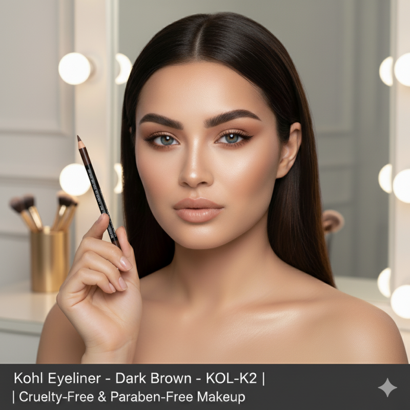 Image of Kohl Eyeliner – Dark Brown – KOL-K2 | Cruelty-Free, Paraben-Free