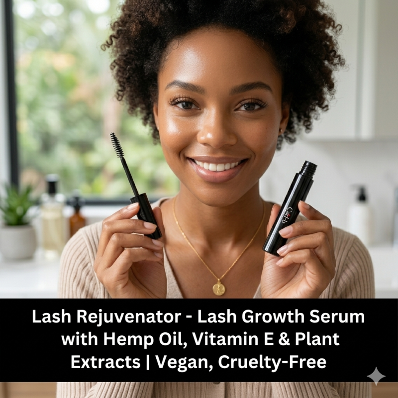Image of Lash Rejuvenator - Lash Growth Serum with Hemp Oil, Vitamin E & Plant Extracts | Vegan, Cruelty-Free