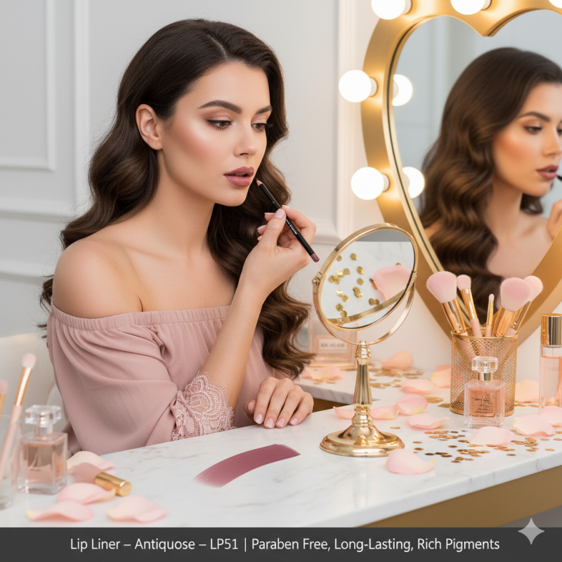 Image of Lip Liner – Antique Rose – LP51 | Paraben Free, Long-Lasting, Rich Pigments