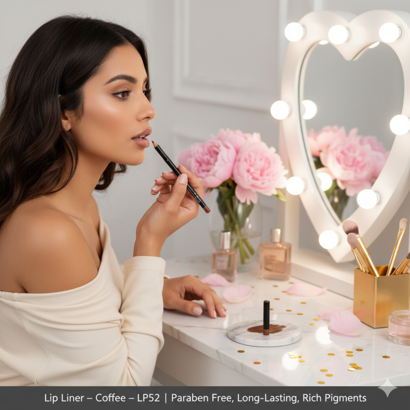 Image of Lip Liner – Coffee – LP52 | Paraben Free, Long-Lasting, Rich Pigments