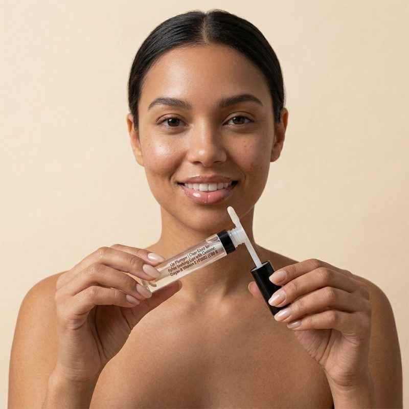 Image of Lip Plumper | Clear Gloss for Fuller-Looking Lips with Cayenne, Ginger & Vitamin E | PLG02 |CAD B