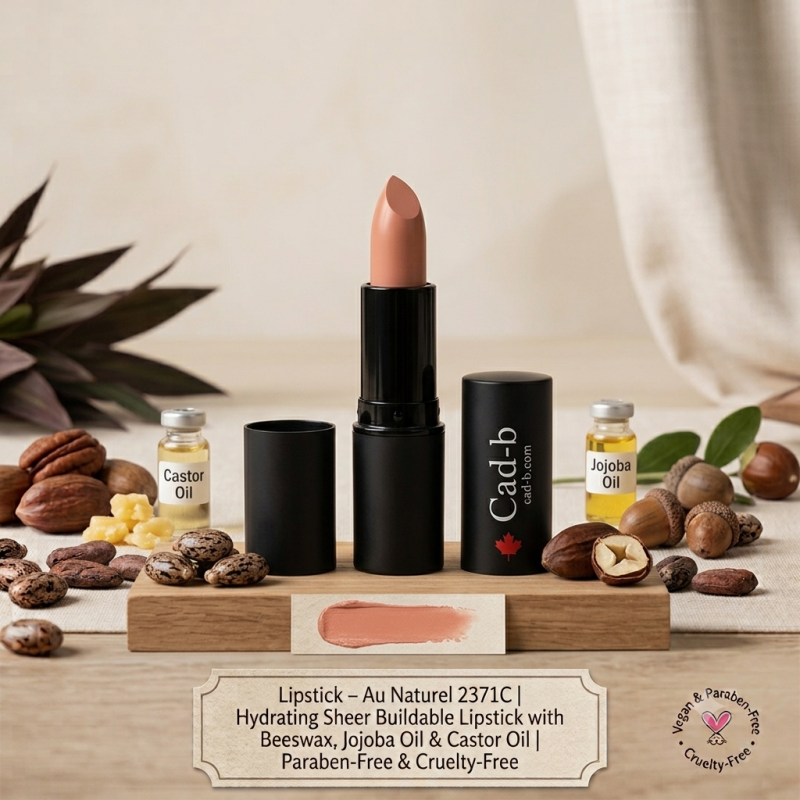 Image of Lipstick – Au Naturel 2371C | Hydrating Sheer Buildable Lipstick with Beeswax, Jojoba Oil & Castor Oil | Paraben-Free & Cruelty-Free