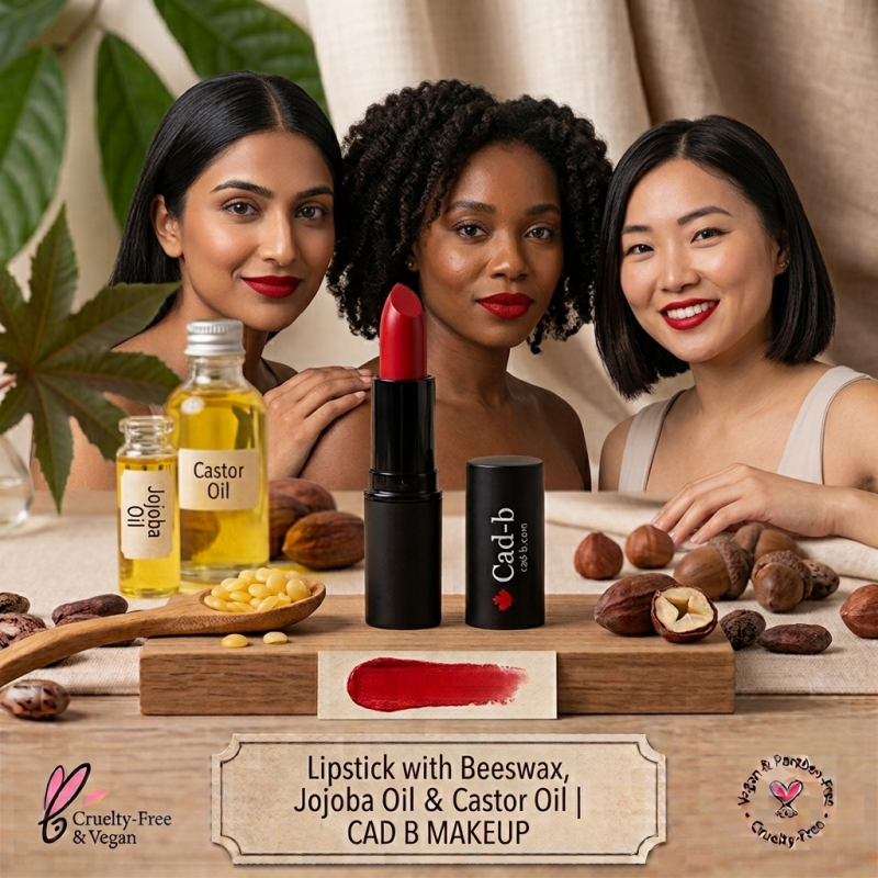 Image of Lipstick – Brandy Rose 257C | Hydrating Sheer Buildable Lipstick with Beeswax, Jojoba Oil & Castor Oil | Paraben-Free & Cruelty-Free | CAD B MAKEUP