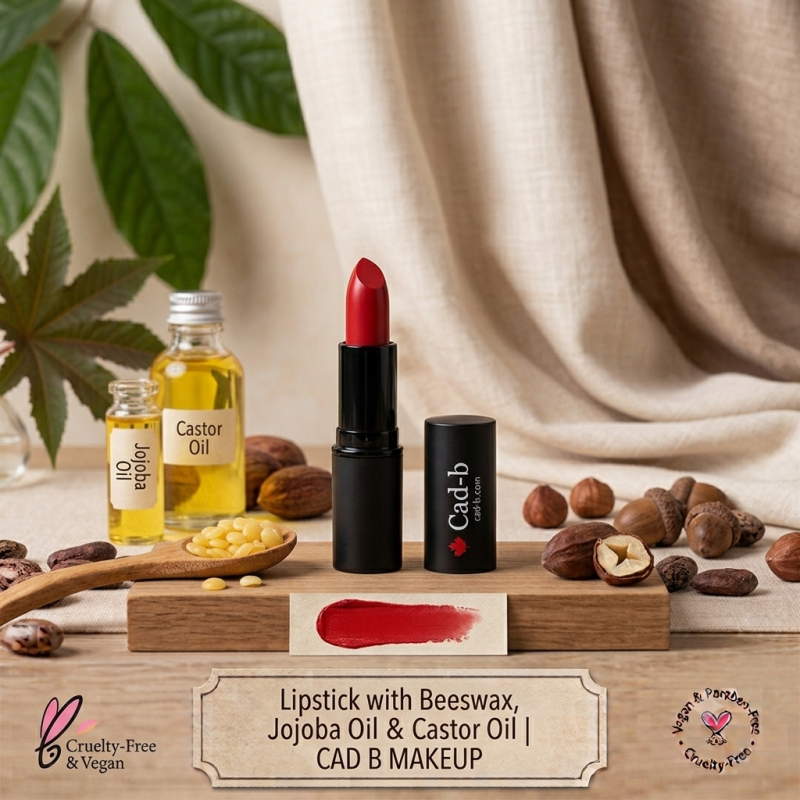 Image of Lipstick – Brandy Rose 257C | Hydrating Sheer Buildable Lipstick with Beeswax, Jojoba Oil & Castor Oil | Paraben-Free & Cruelty-Free | CAD B MAKEUP