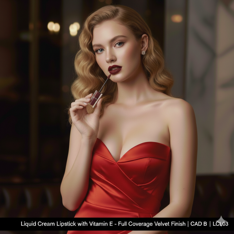 Image of Liquid Cream Lipstick With Vitamin E | CAD B | LCL03