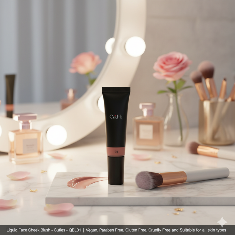 Image of Liquid Face Cheek Blush - Cuties - QBL01 | Vegan, Paraben Free, Gluten Free, Cruelty Free and Suitable for all skin types