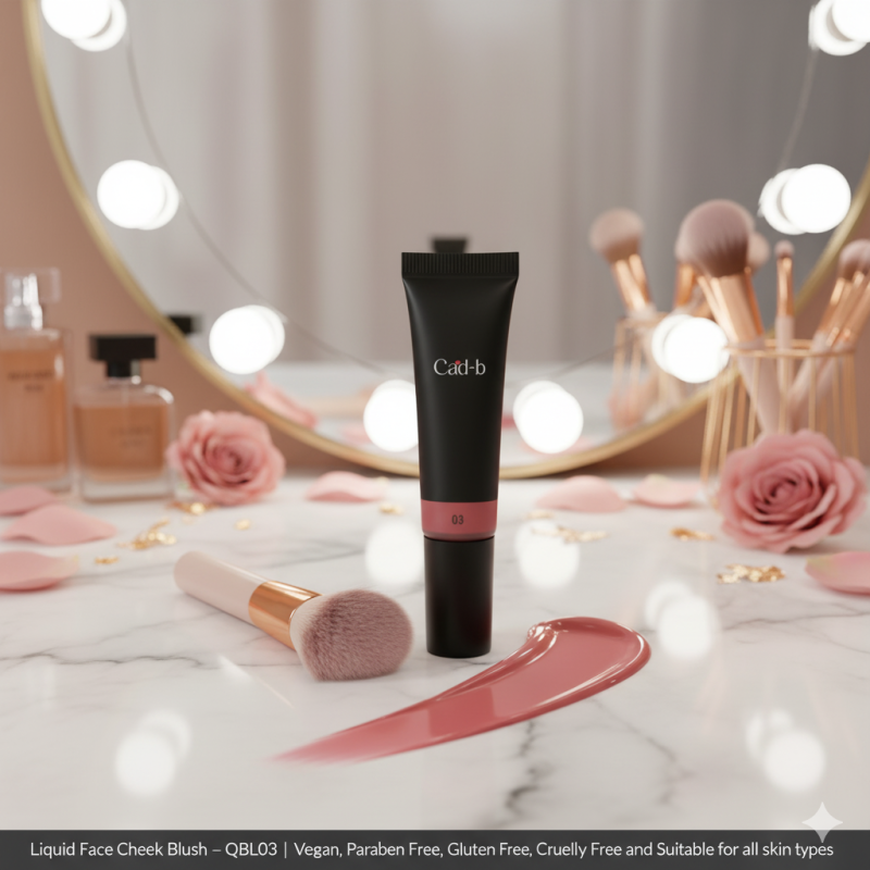 Image of Liquid Face Cheek Blush - Pinch - QBL03 | Vegan, Paraben Free, Gluten Free, Cruelty Free and Suitable for all skin types