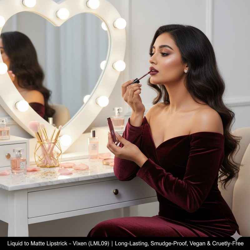 Image of Liquid to Matte Lipstick – Vixen (LML09) | Long-Lasting, Smudge-Proof, Vegan & Cruelty-Free